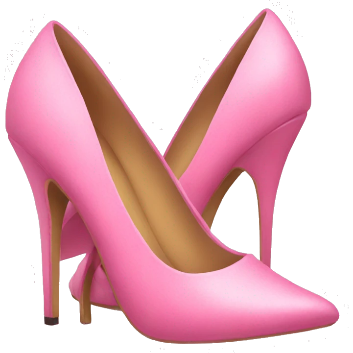 two pink heels  emoji