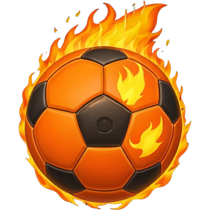 Football on fire emoji