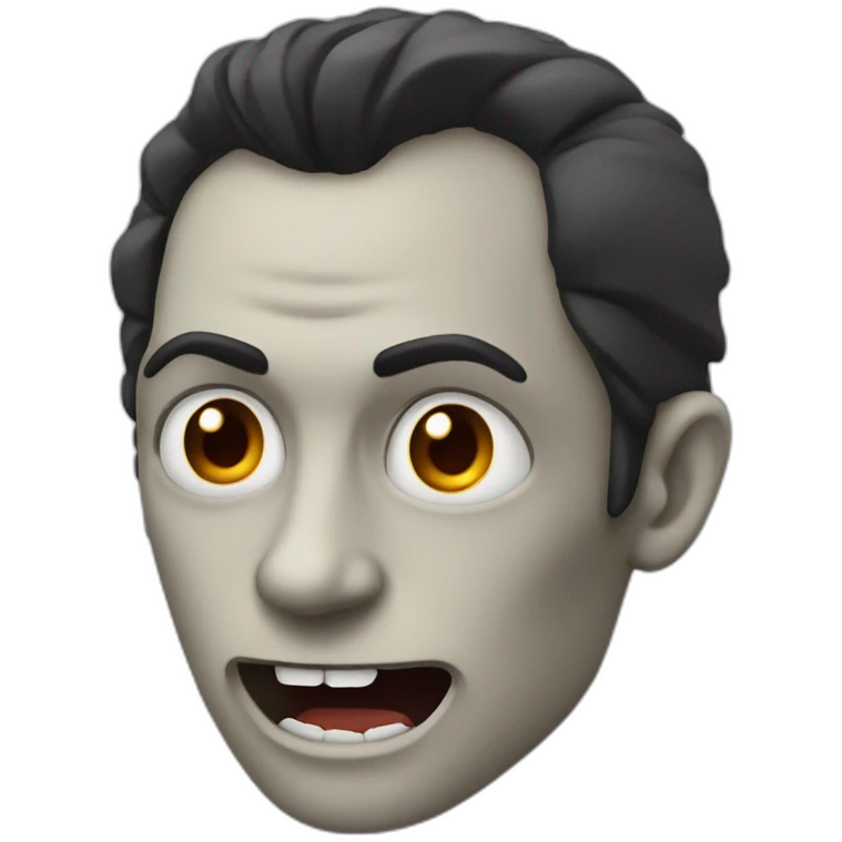 vampire with sharp face emoji
