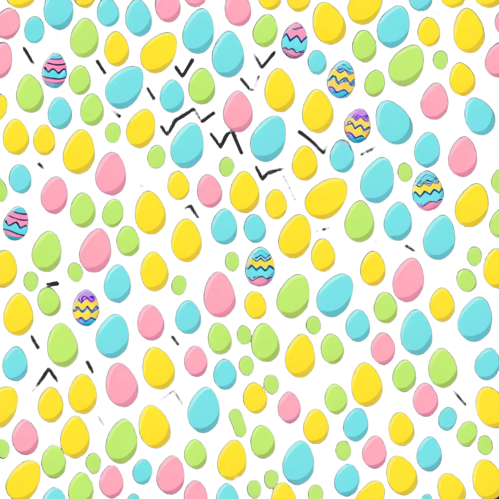 Easter egg with pattern emoji