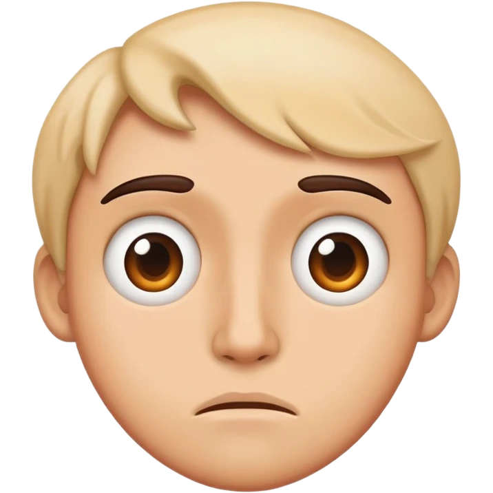 face with mixed-up features representing confusion emoji