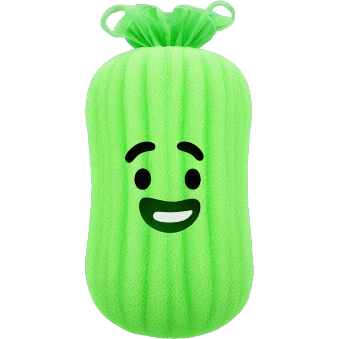 Synthetic loofah emoji