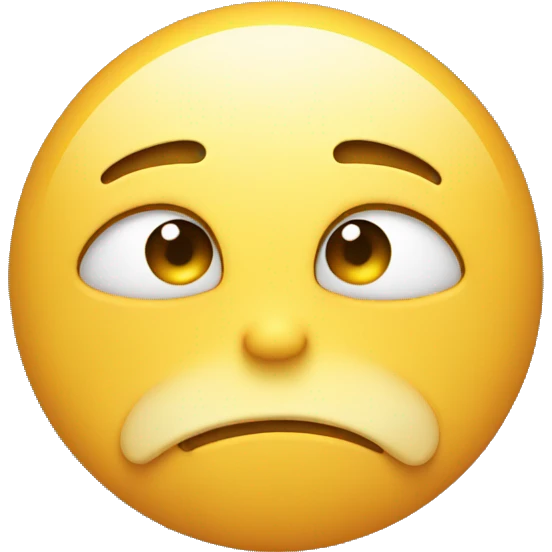 sad smile but winking  emoji