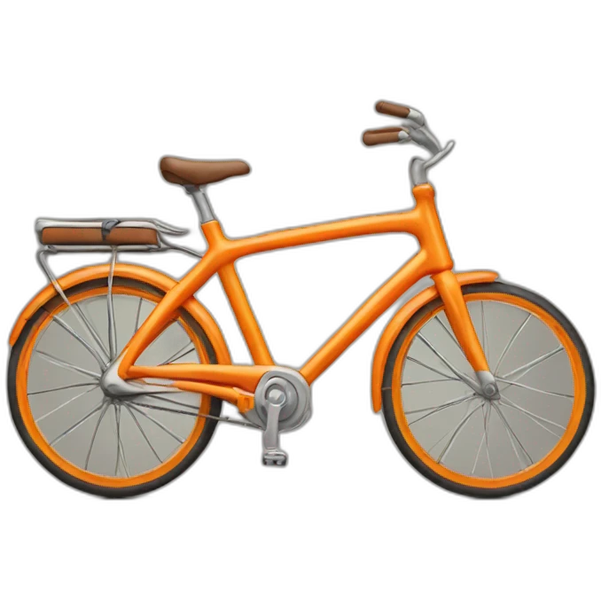 Orange bycicle emoji