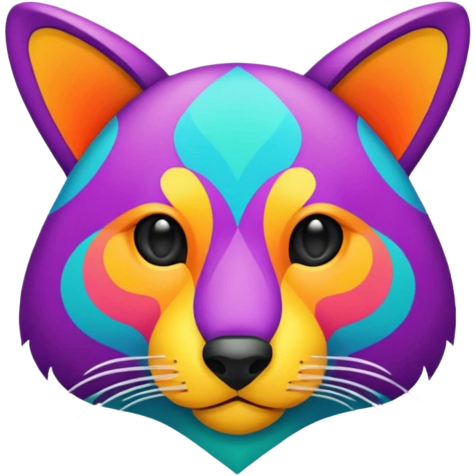 Colorful La creatura abstract animalia  emoji