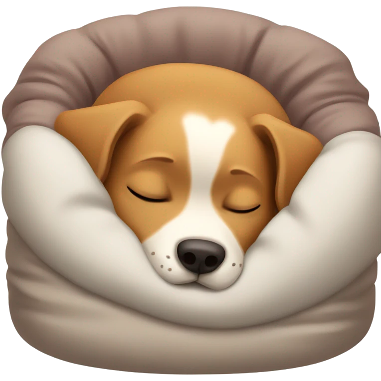 Dog sleeping in the bed  emoji