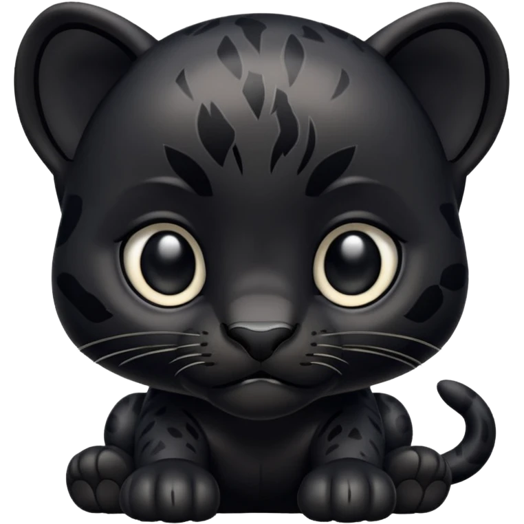 Pantera negra cuerpo pequeña tipo whatsapp emoji