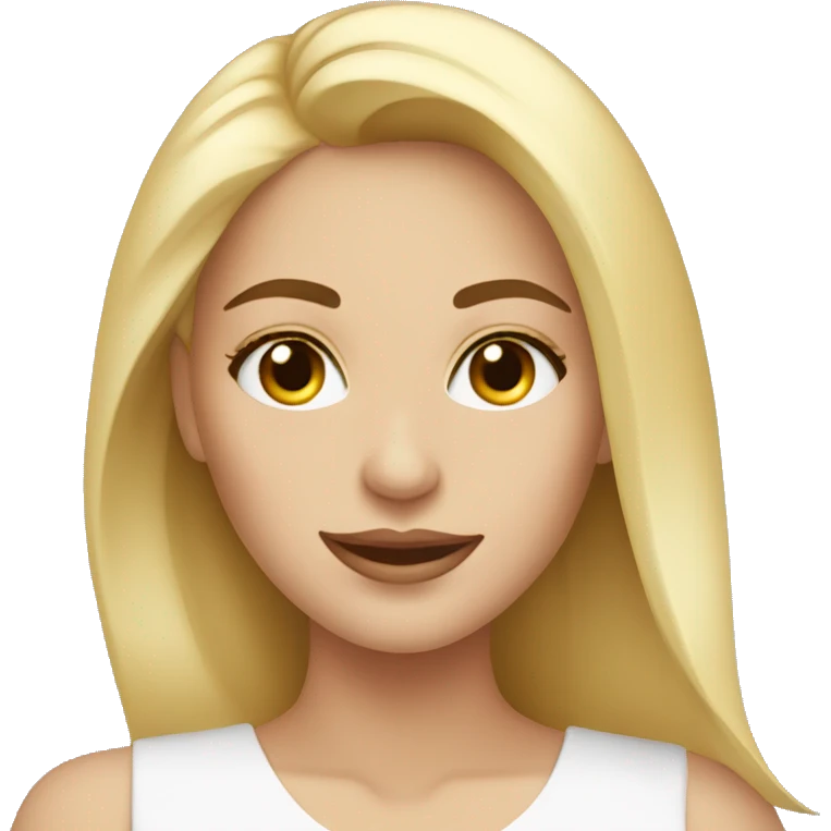 Skin care mujer rubia emoji