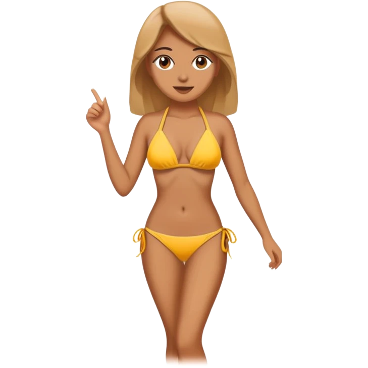 비키니를 입은 여자 emoji