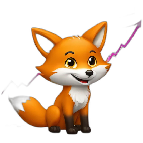 Fox points to growing stock chart emoji