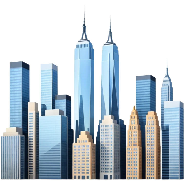 NYC skyline no background emoji