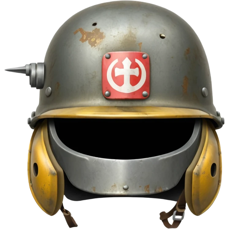 military simple helmet ww emoji