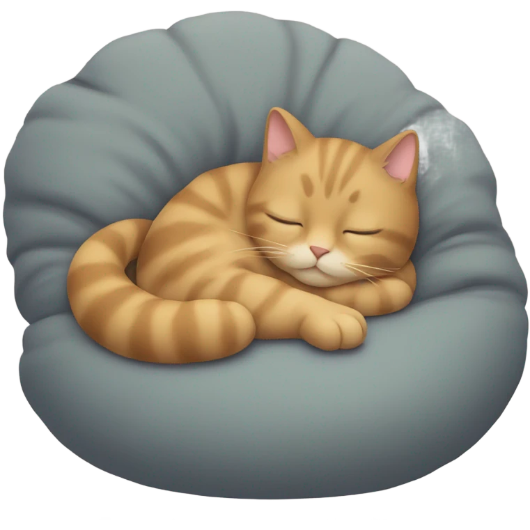 Cat curling emoji