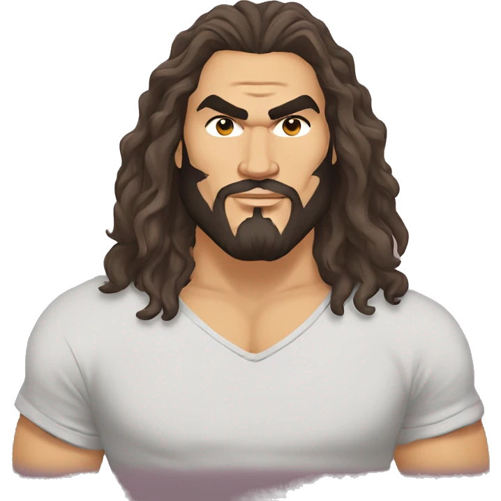 jason momoa cartoon wearing tee emoji