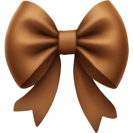 brown coquette bow emoji
