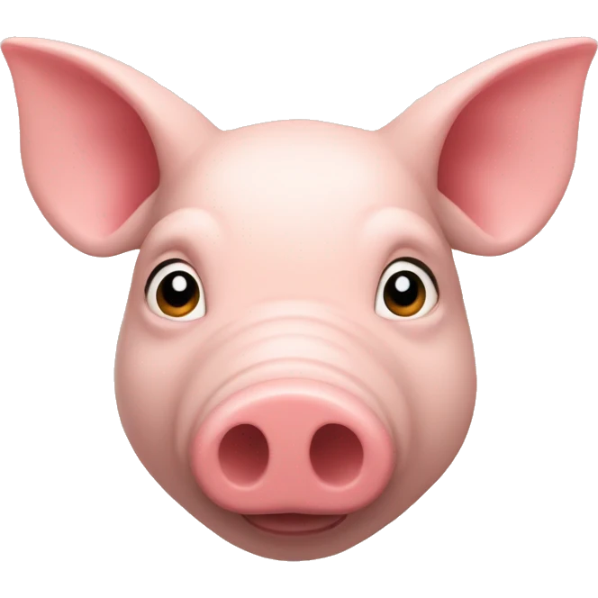 Cochon avec un tête triangle  emoji