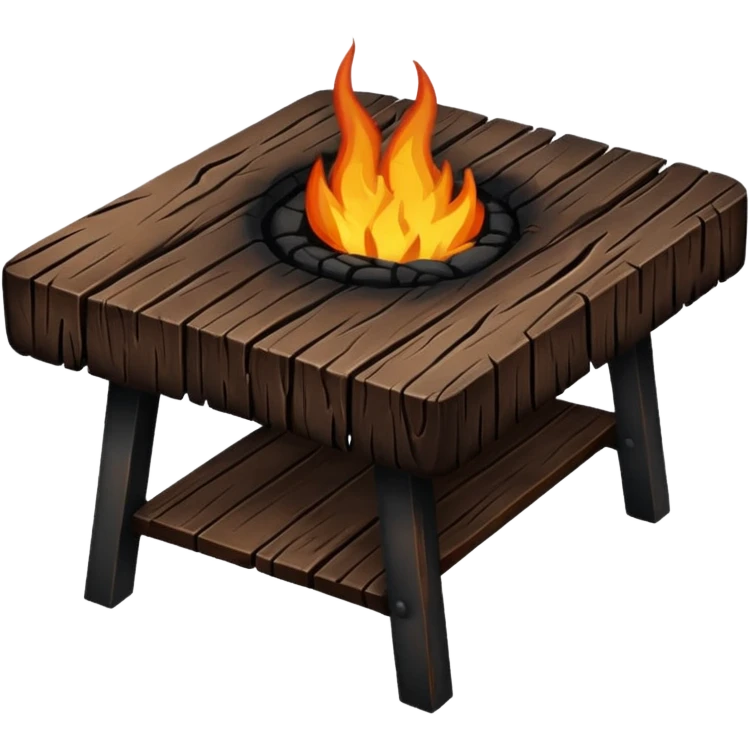burnt wood table emoji