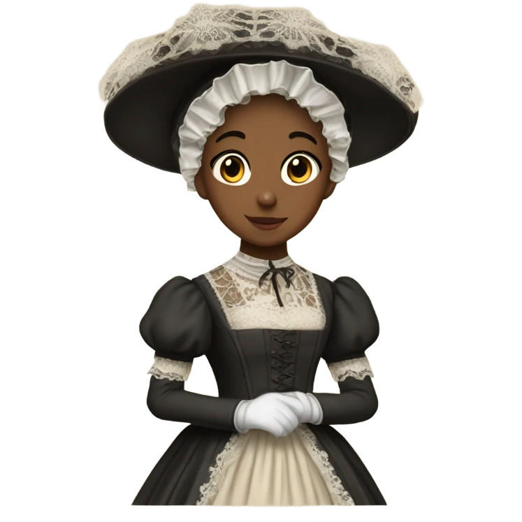 Girl in victorian dress emoji