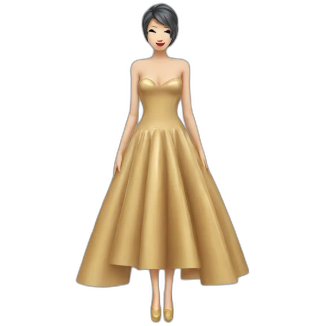 Latex dress emoji
