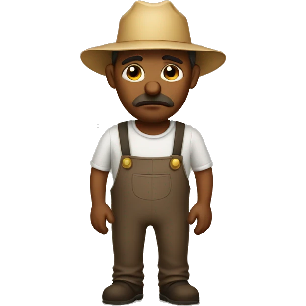 sad farmer emoji