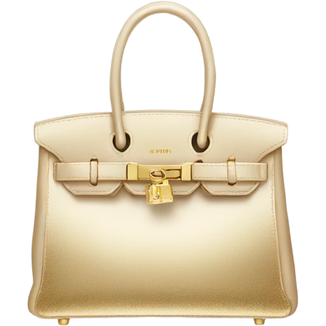 Birkin bag With gold accesories emoji