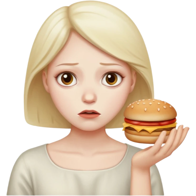 saying no to food emoji