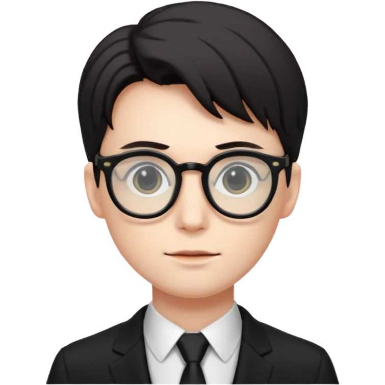 neo on glasses from matrix emoji