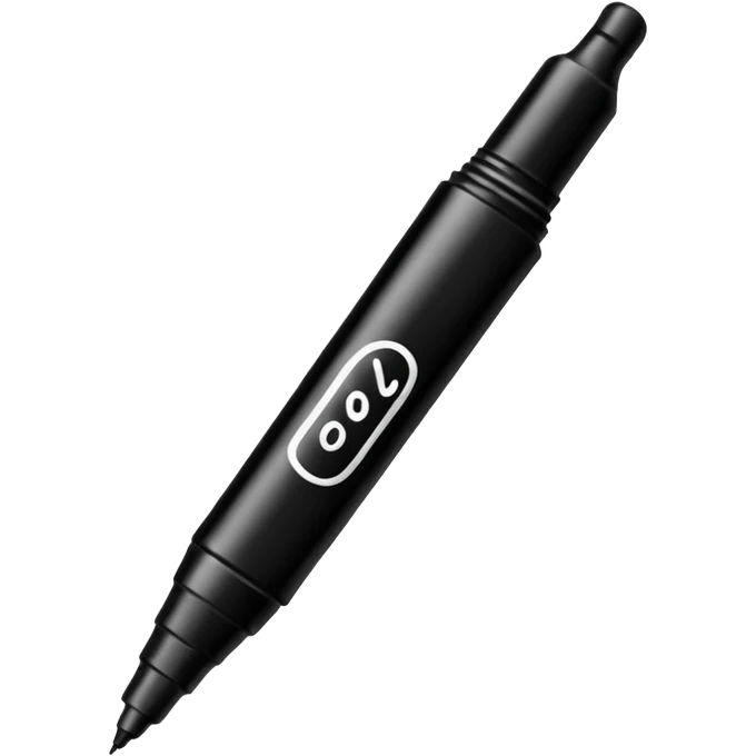 black Sharpie marker emoji