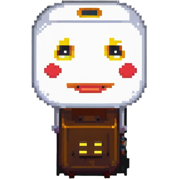 animated lamp with face emoji