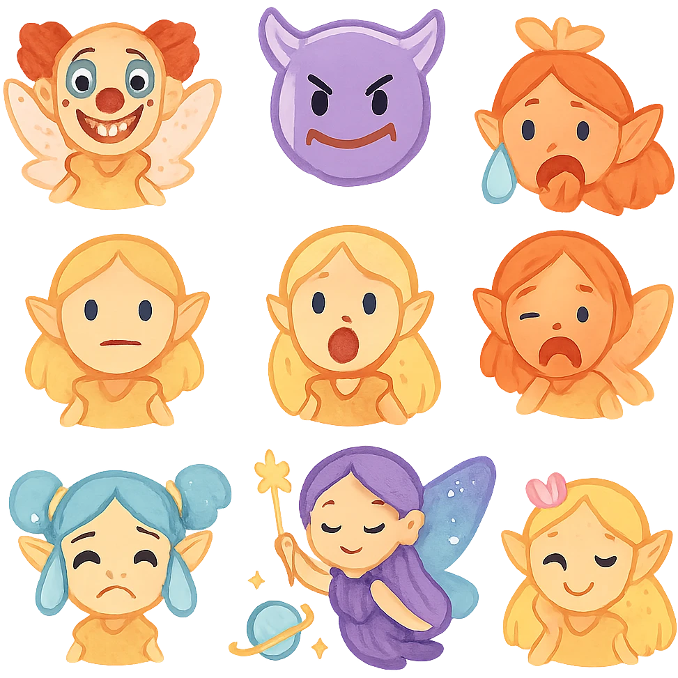 fairy love universe magic  emoji