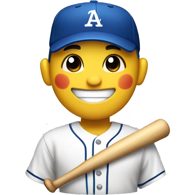 Smiling baseball  emoji