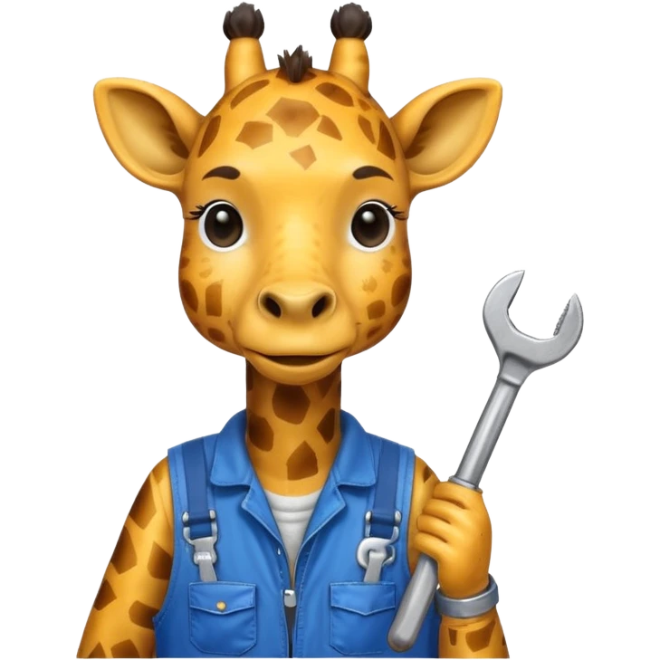 giraffe mechanic emoji