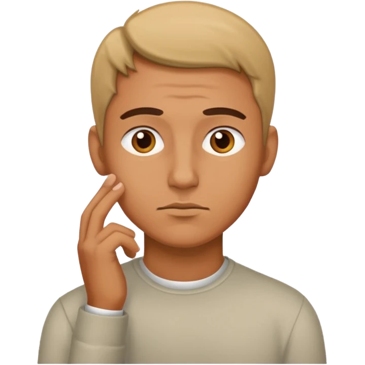 man thinking emoji