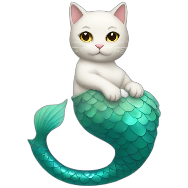 cat mermaid emoji
