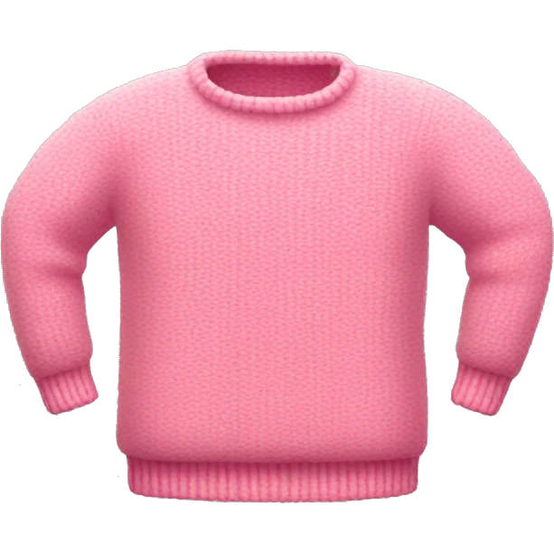 cute pink sweater emoji