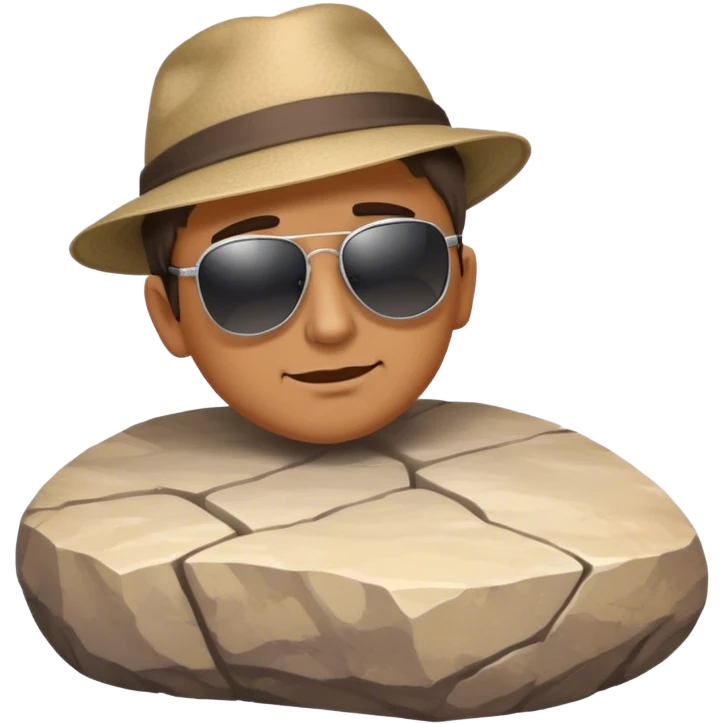 Man in a rock  emoji