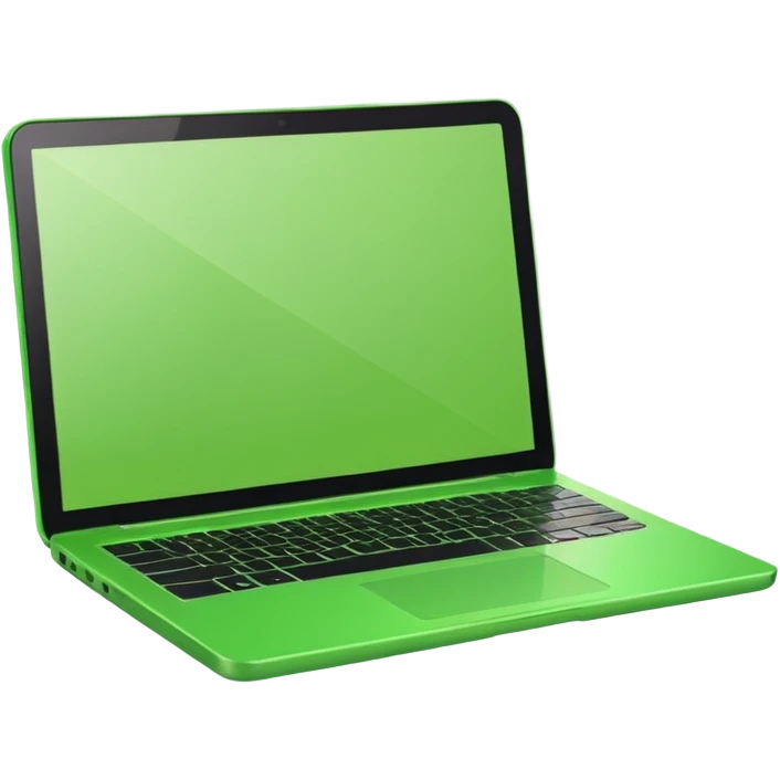 bright green laptop emoji