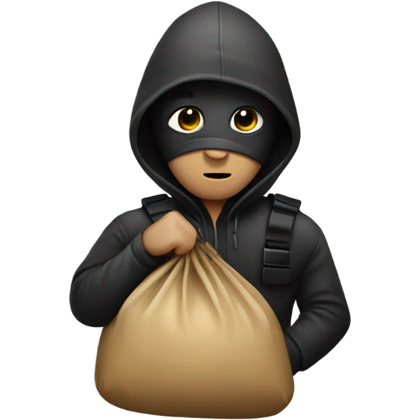 Robber with a big bag emoji