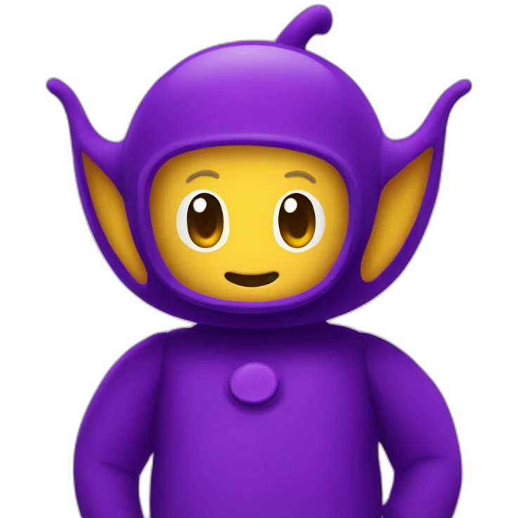 Teletubby tinky-winky emoji