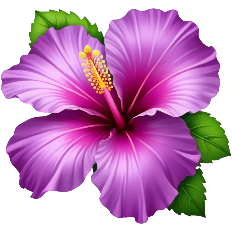 Lilac hibiscus  emoji