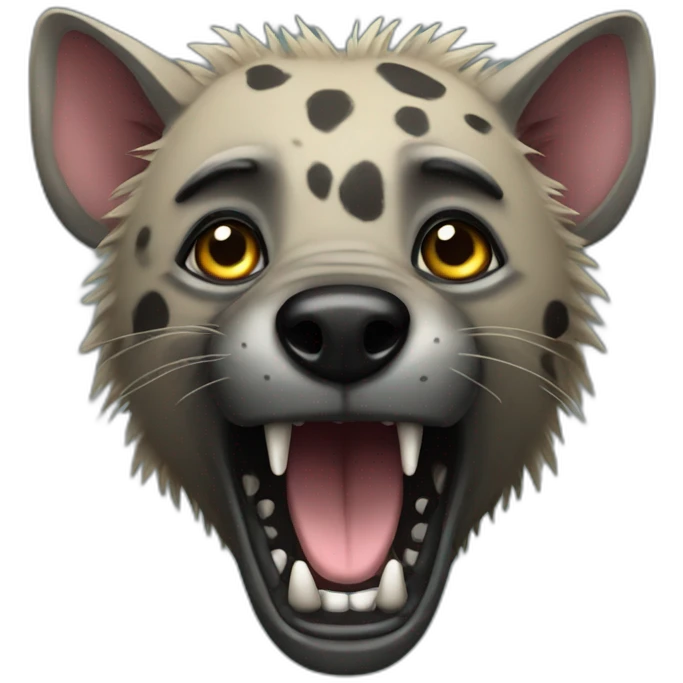 Hyena surviving at sea emoji