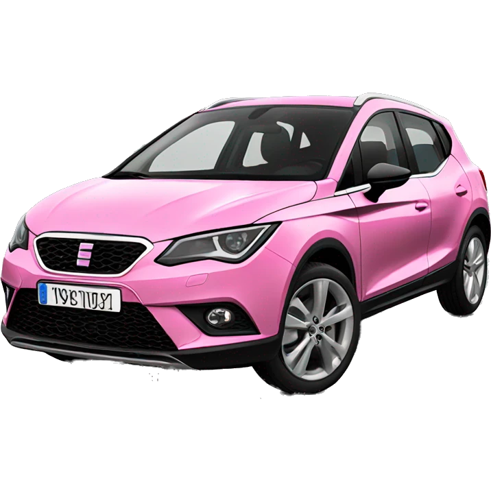 Seat arona car pink emoji