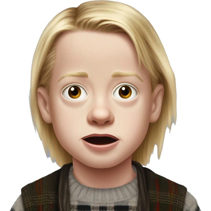 macaulay culkin child from Home Alone realistic emoji