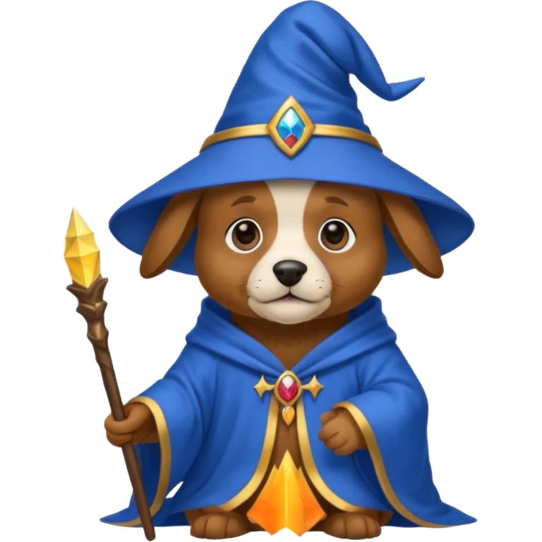 Dog wizard emoji