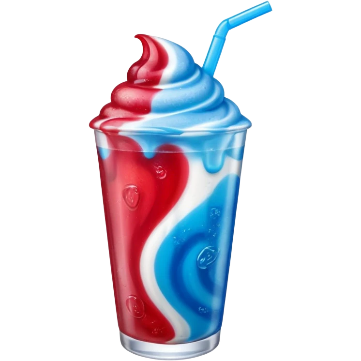 PhotoRealistic ICEE with blue raspberry and Sour Cherry flavors emoji
