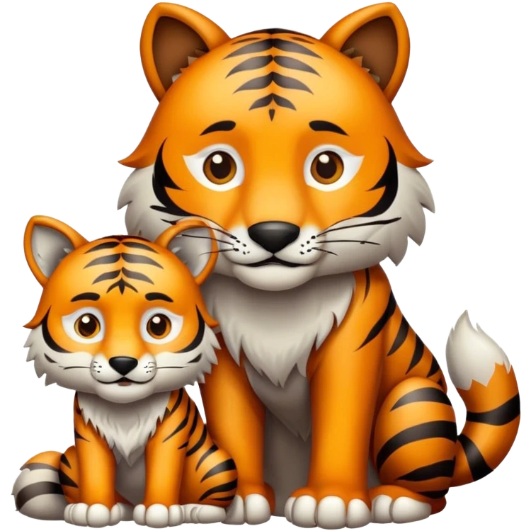 Tiger and Wolf emoji