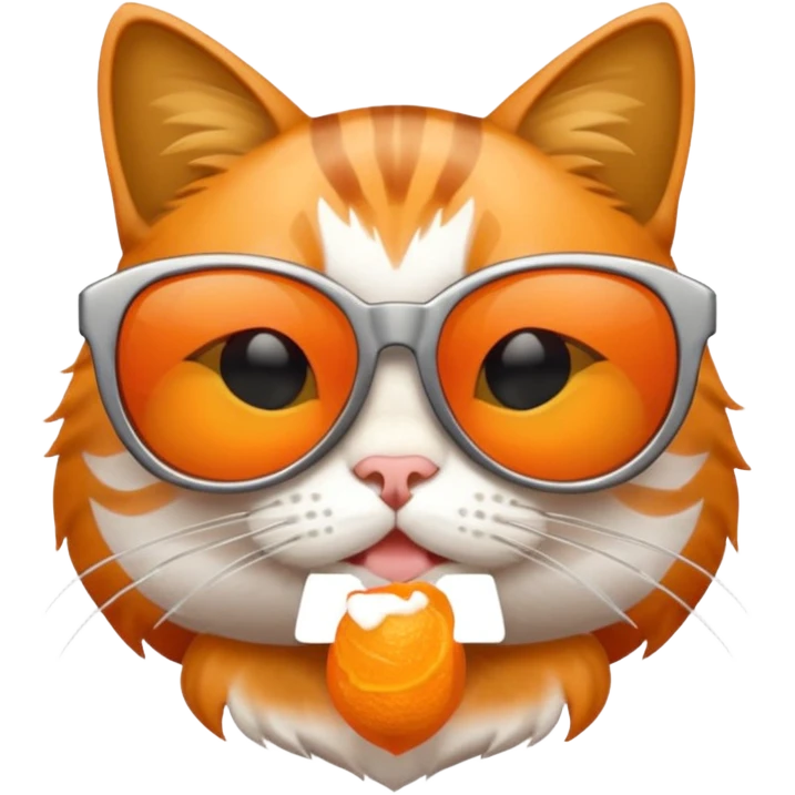 Cat with sunglasses/ emoji