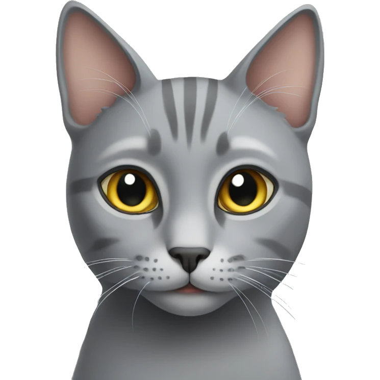 Grey cat  emoji