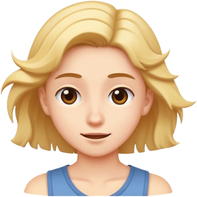 Shaking younger emoji