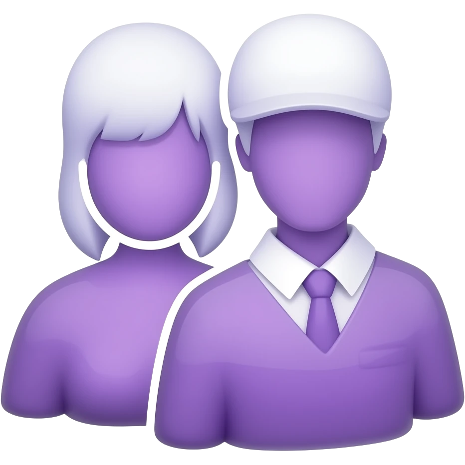 violet two person icon emoji